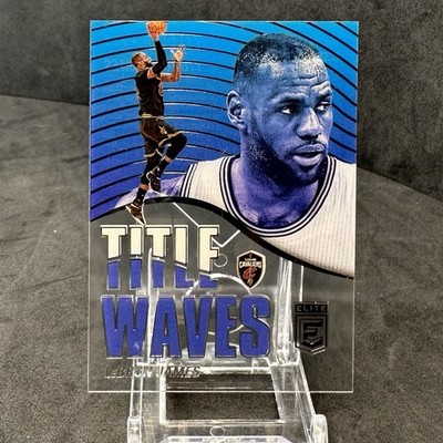 2021-22 Donruss Elite LeBron James Title Waves Insert #TW-LBJ Lakers Cavs Heat