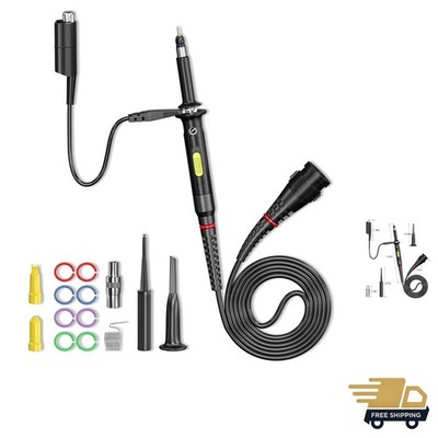 Versatile 300MHz Oscilloscope Probe with Safety Features - Full Accessory Set