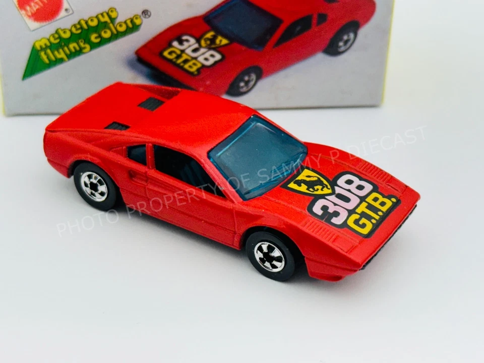 Hot Wheels MEBETOYS Blackwall RACEBAIT 308 Ferrari Flying Colors NEW in BOX !!! - Image 3 of 4