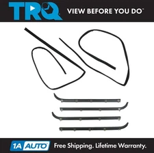 TRQ Front Window Sweep & Run Channel Weatherstrip Seal Set Fits Ford