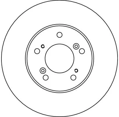2x BRAKE DISC DF4028 FOR HONDA LEGEND/III/Mk INTEGRA HR-V CR-V ODYSSEY/MPV/SW - image 3 of 4