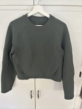 lululemon Women  s Crewneck Sweatshirt Gray Pullover Sz 4