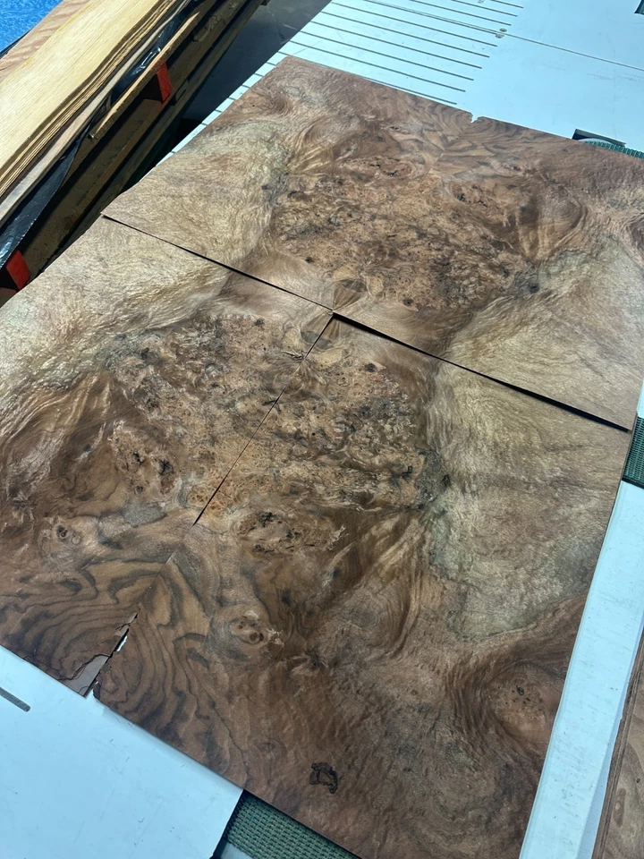 Walnut Burl Raw Wood Veneer 2 sheets 22'' x 15''  916P - Image 4 of 4