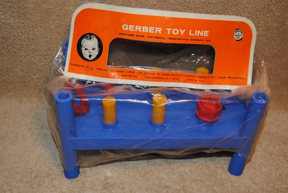 Vintage Gerber No.329 Pound ‘ N Bolt Bench for Development and Play New in Pkg - Image 3 of 4