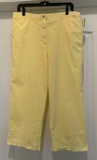 Fresh Produce Cropped Women's Pants yellow Size large slightly fitted
