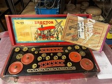 1931 7 A.C. Gilbert Steam Shovel Erector Set, Inv  Organized, 90 Complete