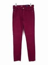 Adriano Goldschmied Size 26 2 Dk Berry Solid Designer Pants