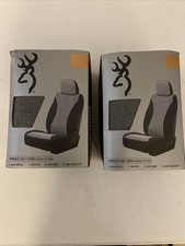 Set Of 2 Browning Chelsea Low Back Seat Covers Universal Fit -heather Grey Color