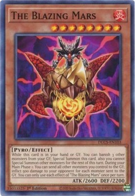 1 x The Blazing Mars - DLCS-EN103 - Common - 1st Edition Near Mint, English YGO