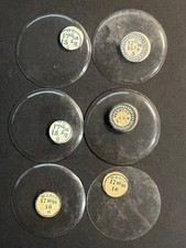 LOT OF 6 GLASS POCKET WATCH CRYSTALS SIZE 17 REPLACEMENT PARTS