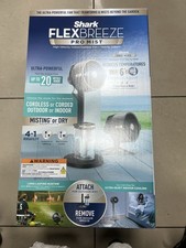 Shark FlexBreeze Pro Mist Indoor & Outdoor Fan & Misting System FA300UK Grey New
