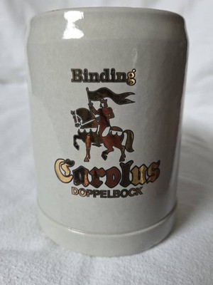BIERKRUG STEINGUT DEKOR BINDING CAROLUS DOPPELBOCK
