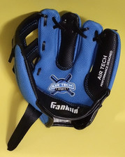 Franklin T-Ball Glove And Ball Black/Blue 8.5  Left Hand Thrower