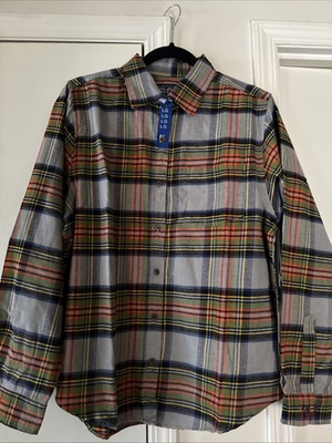 #ad NORTHERN EXPEDITION LIMITED LRG FLANNEL L SLEEVE SHIRT For HER $18.99