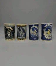 4 Vintage 80's Empty Morton’s Salt Containers Versions 1914, 1921, 1933, 1941
