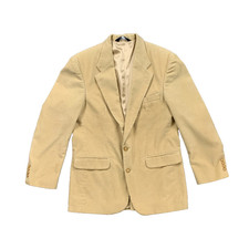 Vintage Lands End Blazer Mens 39 Scone Shoulder Pads Corduroy Classic Two Button