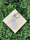Blonde Staffordshire Bull Terrier Staffie Dog Acrylic Keyring Gift For Dog Lover