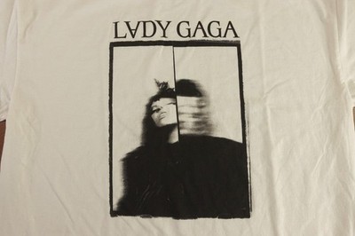 Lady Gaga Mayhem Adult Size Large White Short Sleeve Crew Neck
