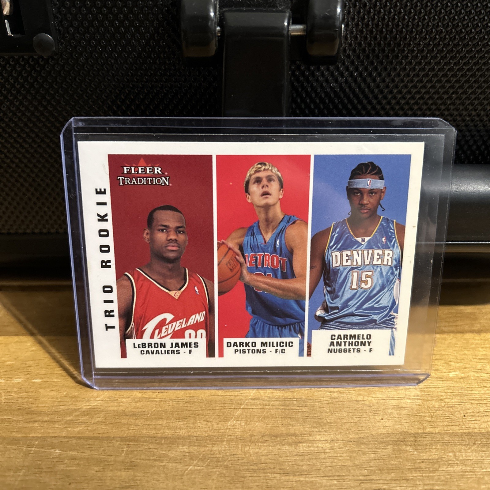 2003 Fleer Tradition Trio LeBron James Carmelo Anthony #291 Rookie RC HOF