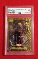 2024 TOPPS CHROME MARVEL GOLD WAVE 46/50 OMEGA RED #131 PSA 9 MINT