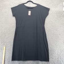 J. Jill Dress Womens Large Black Wearever Collection Rayon Blend Casual