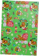 Scooby-Doo Rappy Rolidays Wrapping Paper - 12 Sheets - 20" x 30" - Festive 