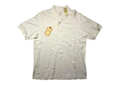 TOMMY BAHAMA White Cotton MARLIN AROUND POLO Summer Beach Golf Shirt Men M New 