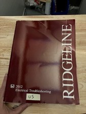 OEM HONDA 2012 RIDGELINE ELECTRICAL TROUBLESHOOTING MANUAL SERVICE