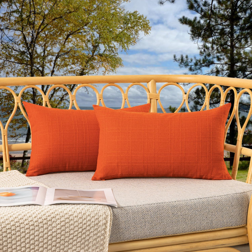 Fall Outdoor Waterproof Throw Pillow Covers Decorative Farmhouse Water Resistant - Picture 1 of 7