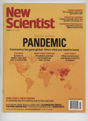 New Scientist March 7-13 2020 Pandemic Coronavirus Magazine