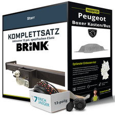 Für PEUGEOT Boxer Kasten/Bus Typ 250 Anhängerkupplung starr +eSatz 13pol 11- NEU