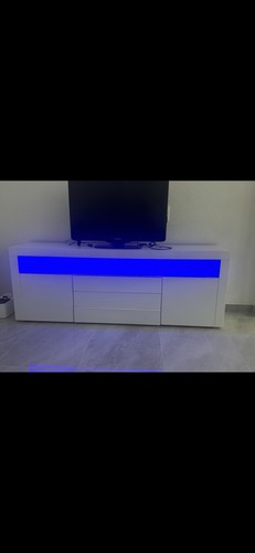 Weiße Fehrnseher Kommode Sideboard Schrank  Hochglanz - Bild 3 von 3