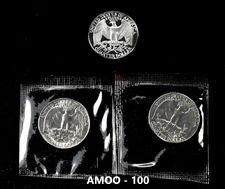 1998 P D S - Proof and 2 Uncirculated Washington Quarter U.S. Mint 3 Coin Set