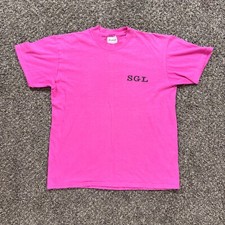 1987 Vintage SGL @ The Amphitheater T Shirt Pink Size L Made in USA