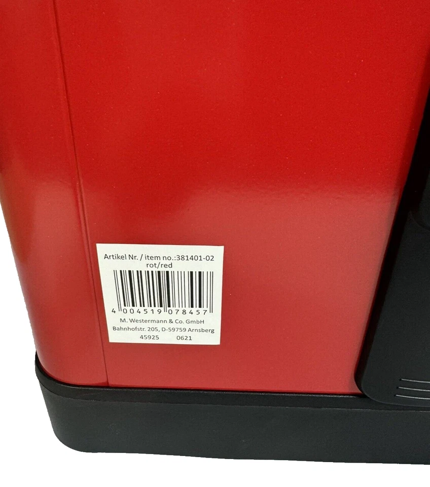 Wesco ONE BOY Mülleimer 40L Rot Abfalleimer Treteimer (ohne Einsatz) NEU OVP - Bild 4 von 4