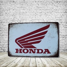 Honda Vintage Style Tin Metal Bar Sign Poster...