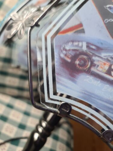 Vintage Rare Dale Earnhardt Touch Lamp Light Glass 6 Panel Nascar Man Cave - Picture 4 of 13