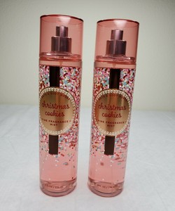 Bath &amp; Body Works CHRISTMAS COOKIES Fine Fragrance Mist Lot of 2 NEW