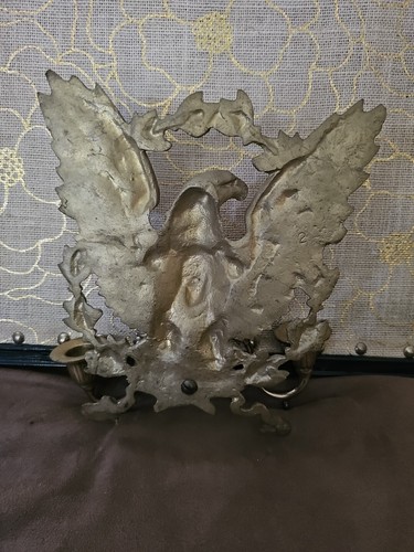 RARE SOLID BRASS EAGLE WALL CANDEL HOLDER - Picture 2 of 8