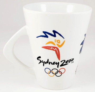 Vintage Sidney 2000 Olympics Coffee Mug Boomerang Handle-See Description