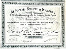 Le Progrès Agricole et Industrielle (1900)
