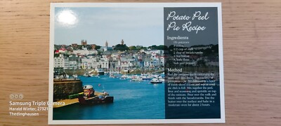 Postkarte Guernsey Potato Peel Pie Recipe ungel_