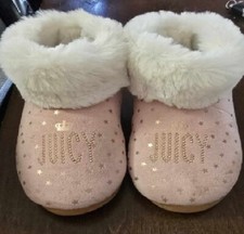 Girls Juicy By Juicy Couture Tulare Slipper Booties Size 4-5 Used