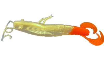 Big Bite Baits 4'' Shrimp Lure Pack of 6 ''Hot Wing''