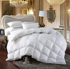 Siberian Goose Down Comforter 1200 Thread Count Egyptian Cotton California King