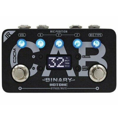 HOTONE BINARY IR CAB Impulse Response Cabinet Simulator Guitar USB FX Pedal