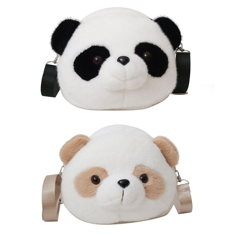 Cute Panda Crossbody Bag Trendy Messenger Shoulder Bag for Women  -image