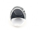 Turkish Handmade Black Onyx 925 Sterling Silver Men's Women's Ring Size 10.5 USA — photo 6