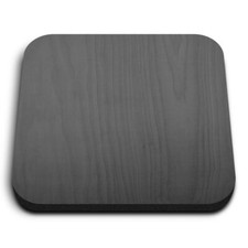 Square MDF Magnets - BW - Stained Wooden Planks  #39485