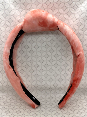 Lele Sadoughi Tie Dye knotted Headband coral pink | eBay display picture 2